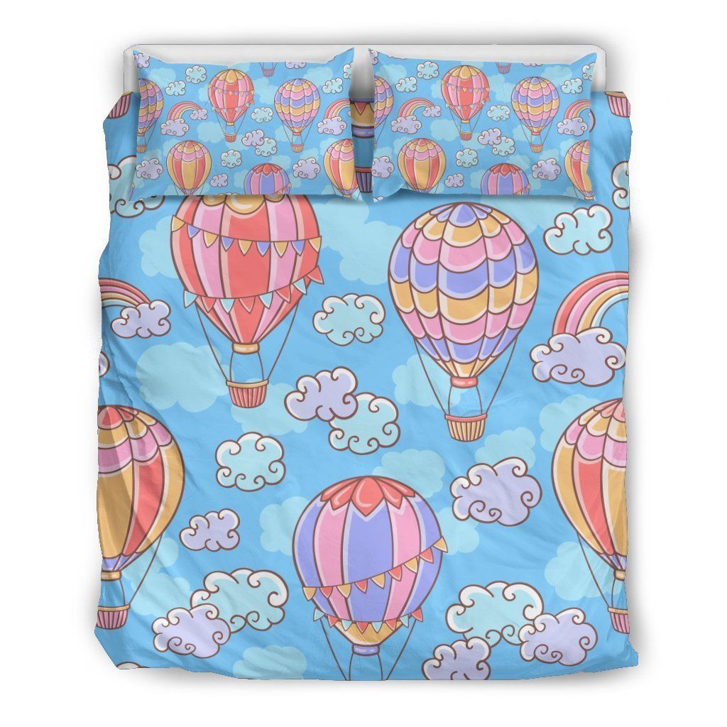 Cloud Hot Air Balloon Cool Design Comfortable Bedding Set