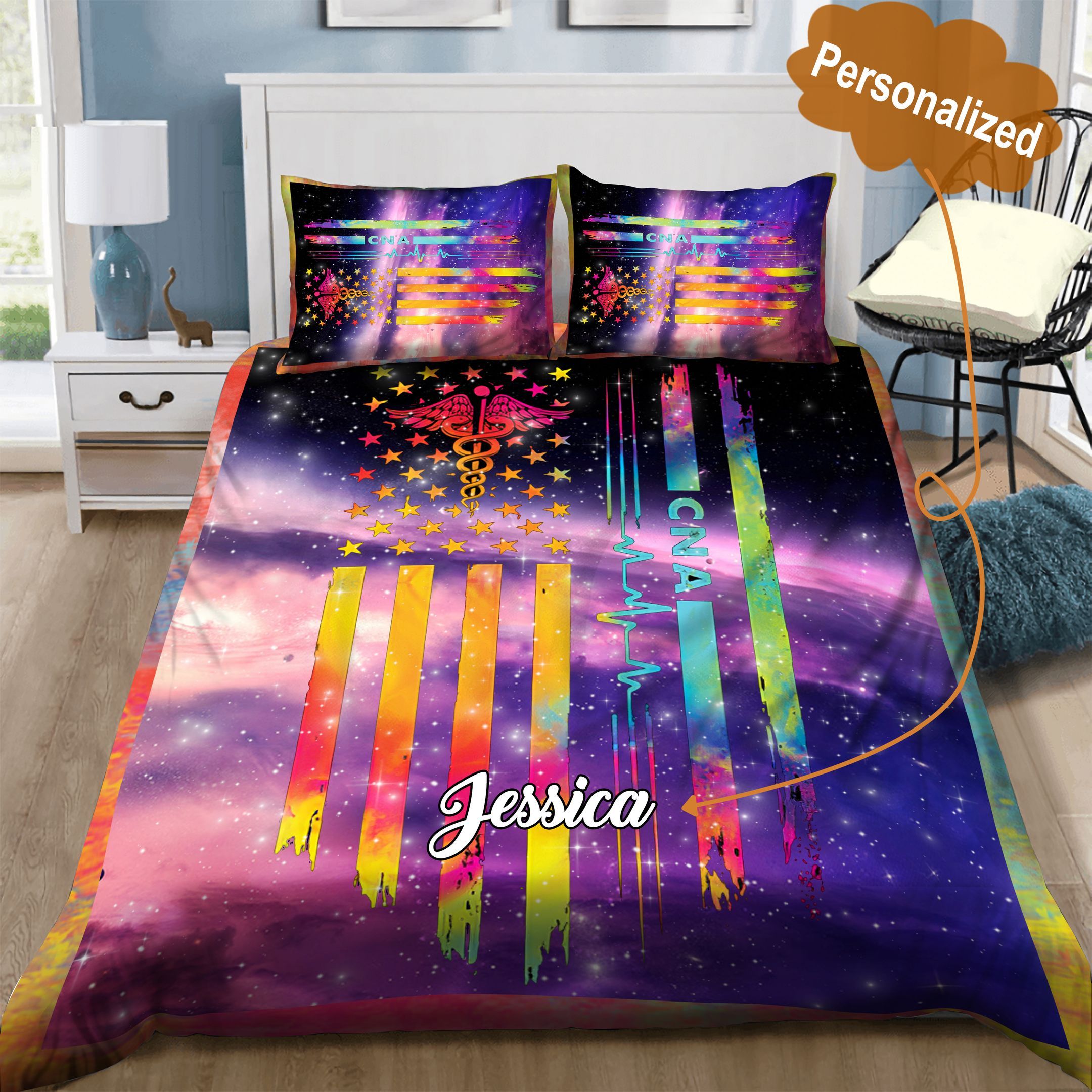 CNA Personalized Bedding Set