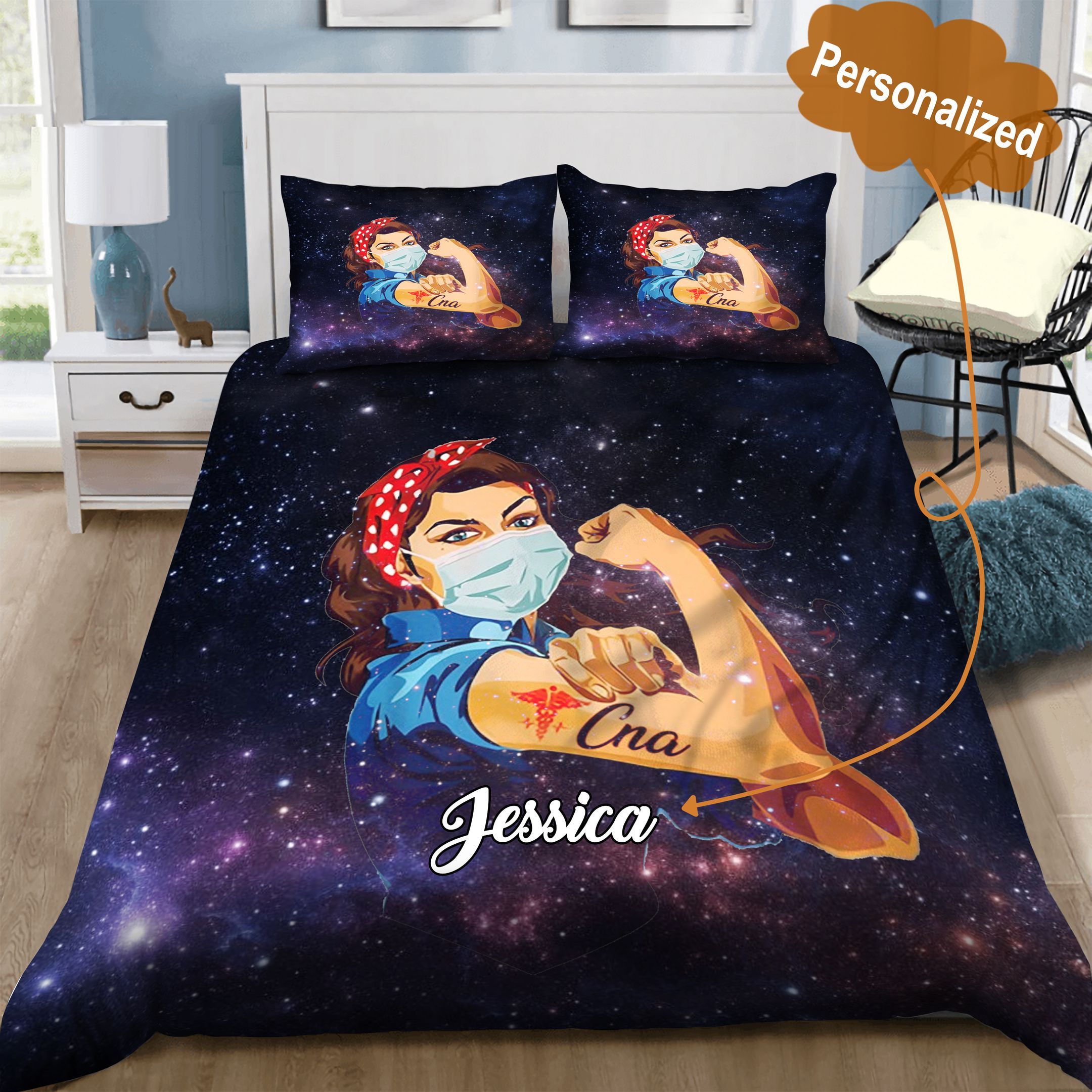 CNA Personalized Bedding Set