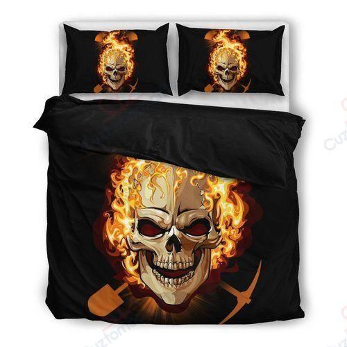 Coal Miner Fire Printed Bedding Set