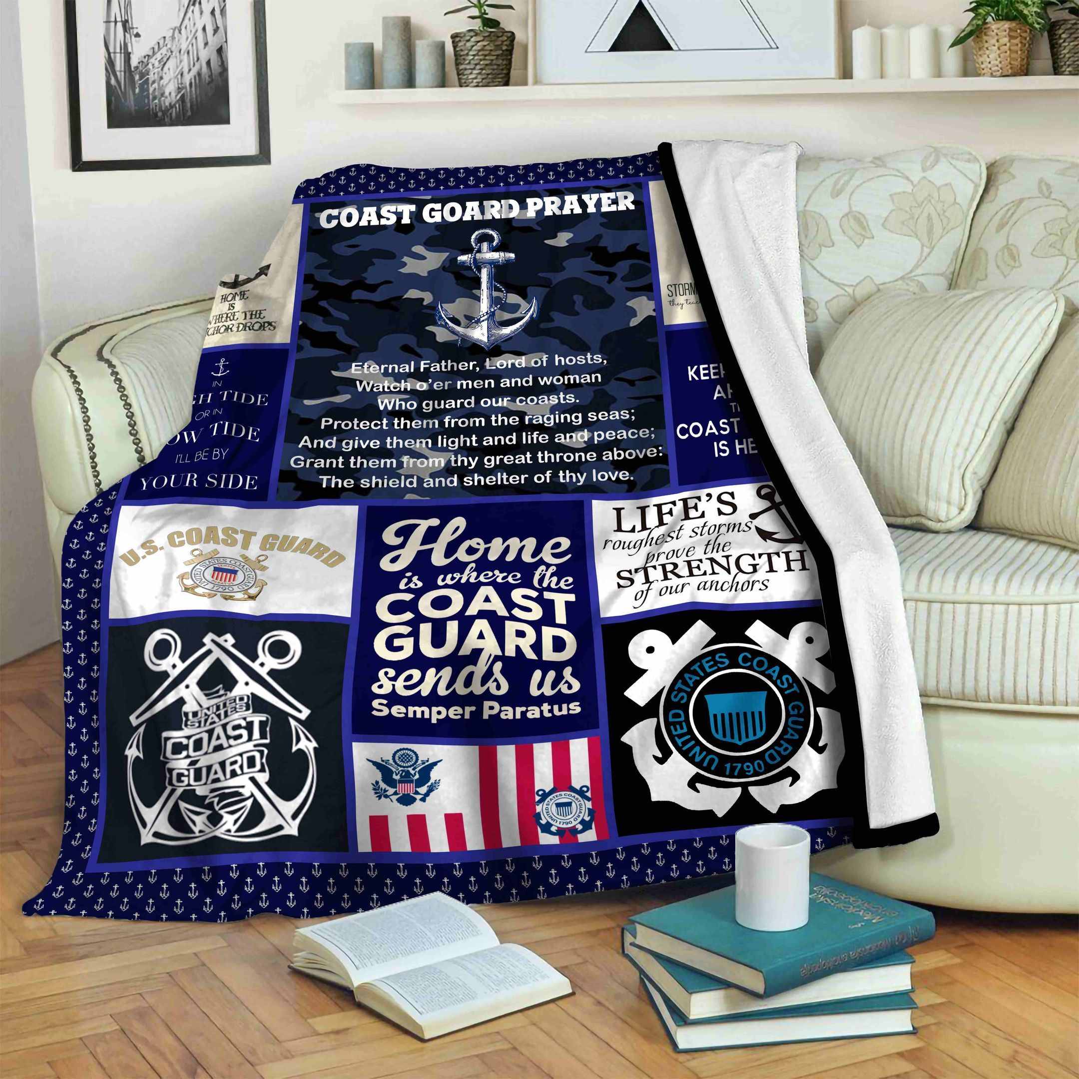 Coast Guard Fleece Blanket