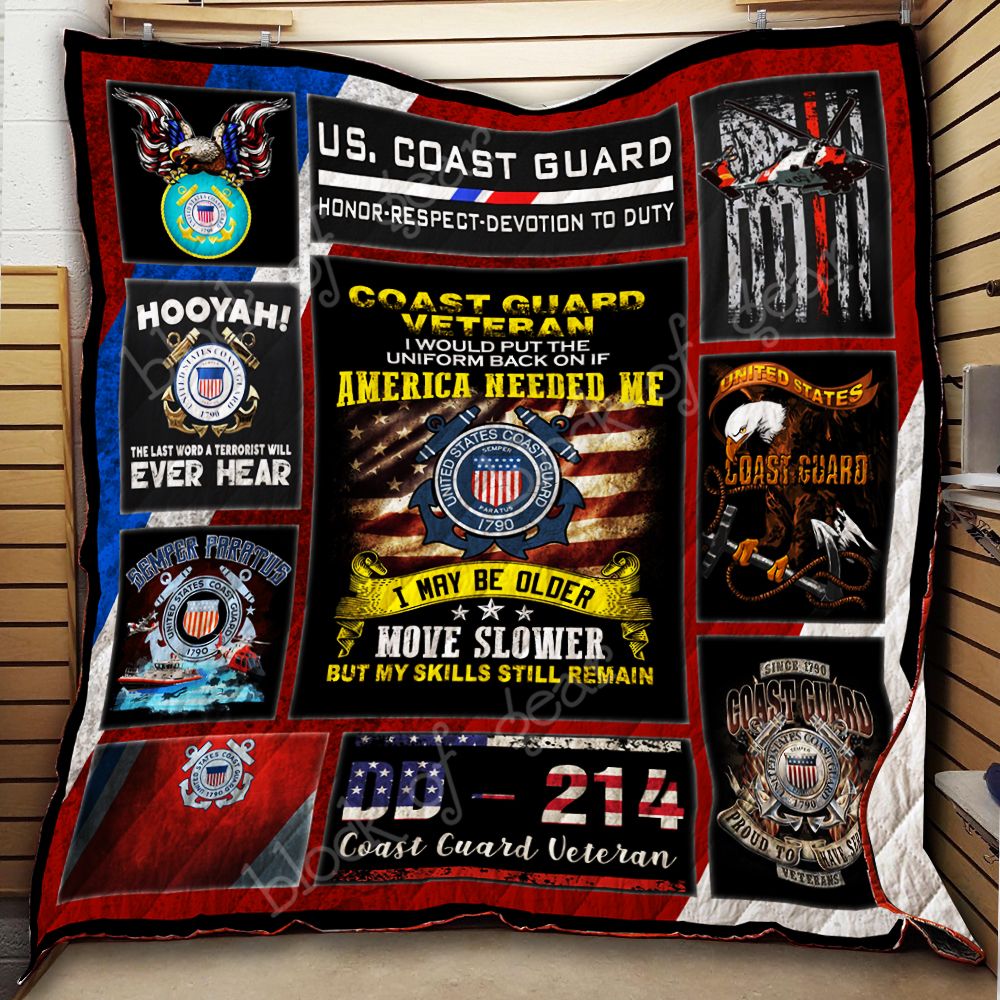 Coast Guard Veteran Quilt Thh844 Dhc11121805Dd