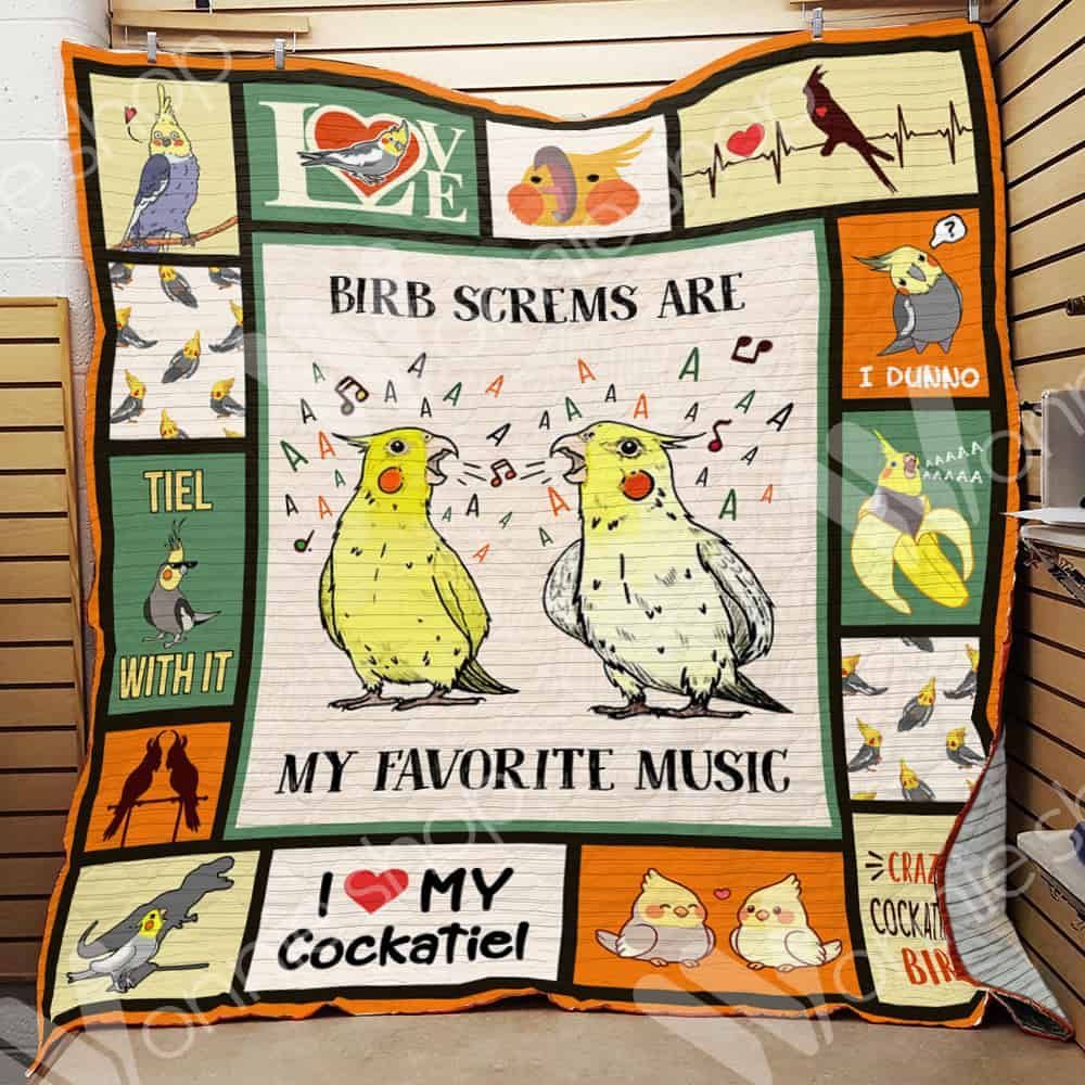 Cockatiel Bird My Favorite Music GS-CL-LD0701 Quilt Blanket