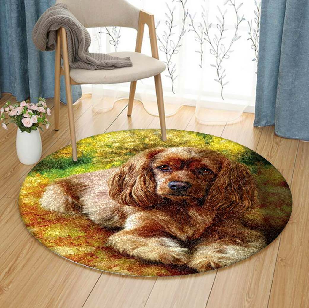 Cocker Round Carpet