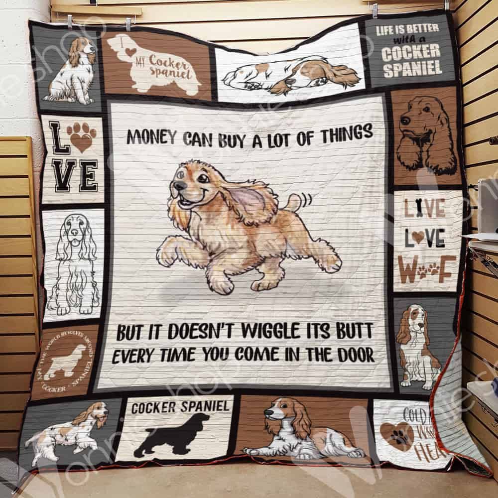 Cocker Spaniel Dog Blanket LNT1012068 Quilt Blanket