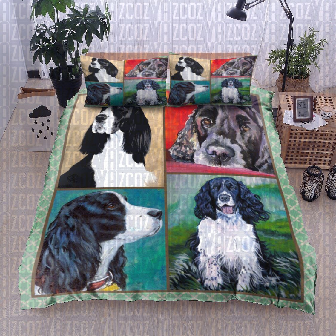 Cocker Spaniel Dog Bedding Set