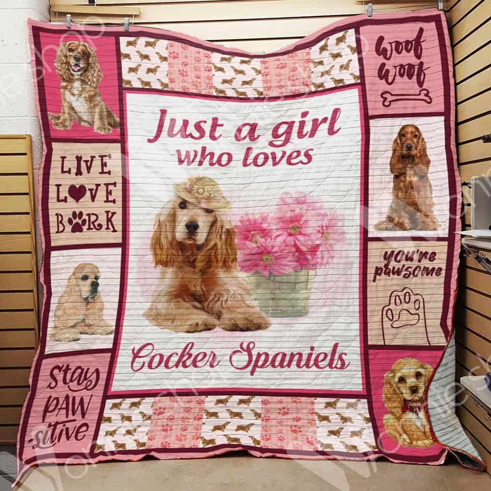Cocker Spaniel Dog Quilt Blanket DHC0102552TD