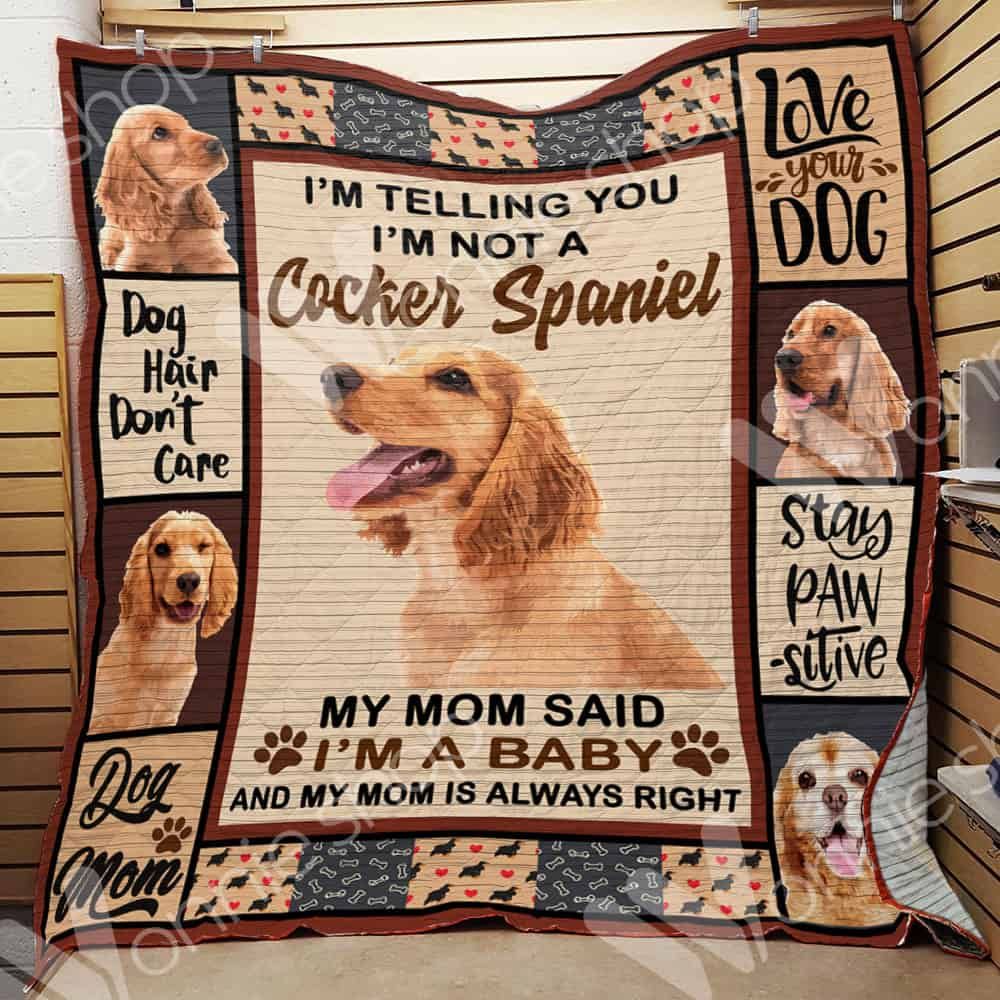 Cocker Spaniel Dog Quilt Blanket DHC0602545TD