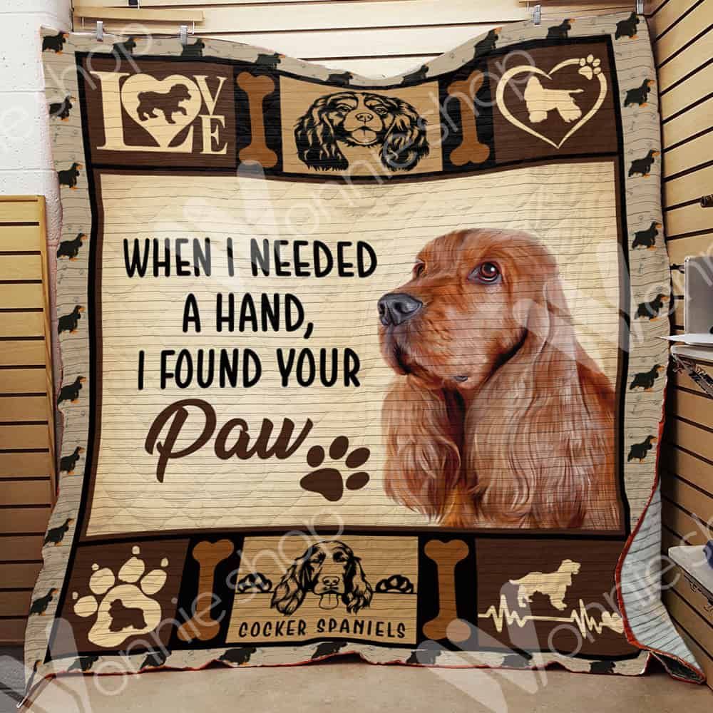 Cocker Spaniel Dog Quilt Blanket DHC0602557TD