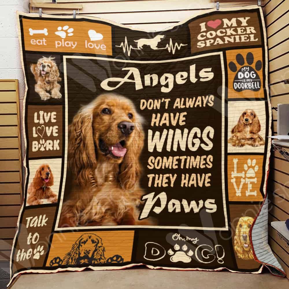 Cocker Spaniel Dog Quilt Blanket DHC0602583TD