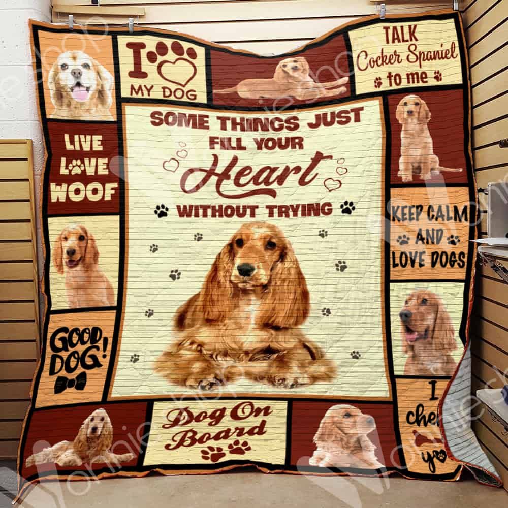 Cocker Spaniel Dog Quilt Blanket DHC0602598TD