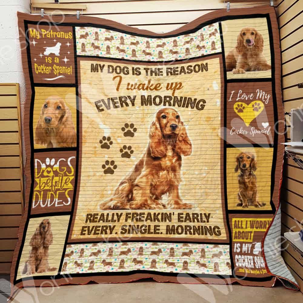 Cocker Spaniel Dog Quilt Blanket DHC0602625TD