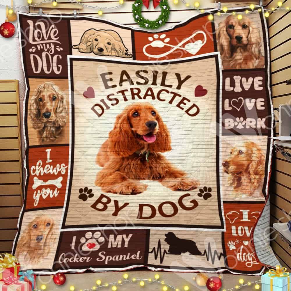 Cocker Spaniel Dog Quilt Blanket DHC0602628TD