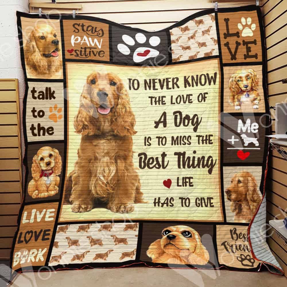 Cocker Spaniel Dog Quilt Blanket DHC0602633TD