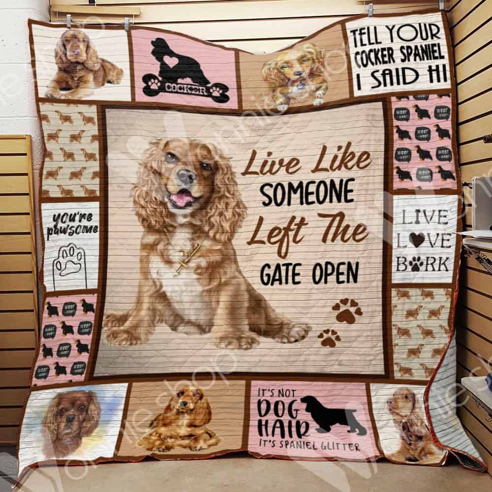 Cocker Spaniel Dog Quilt Blanket DHC0602660TD