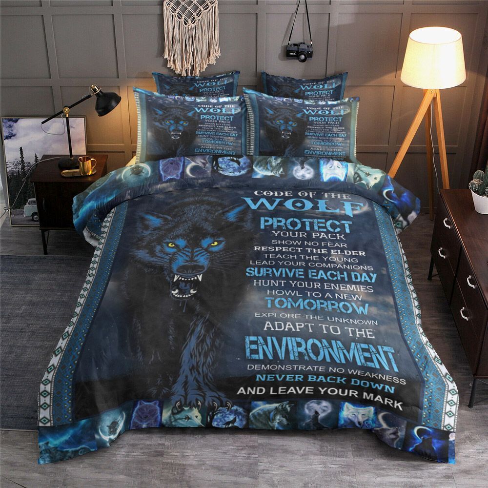 Code Of The Wolf Bedding Set