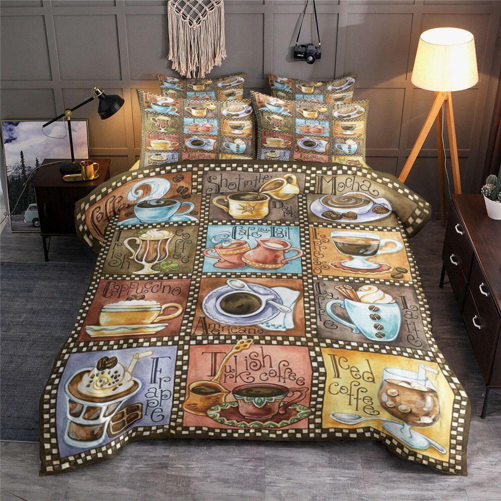 Coffee Alphabet Bedding Set