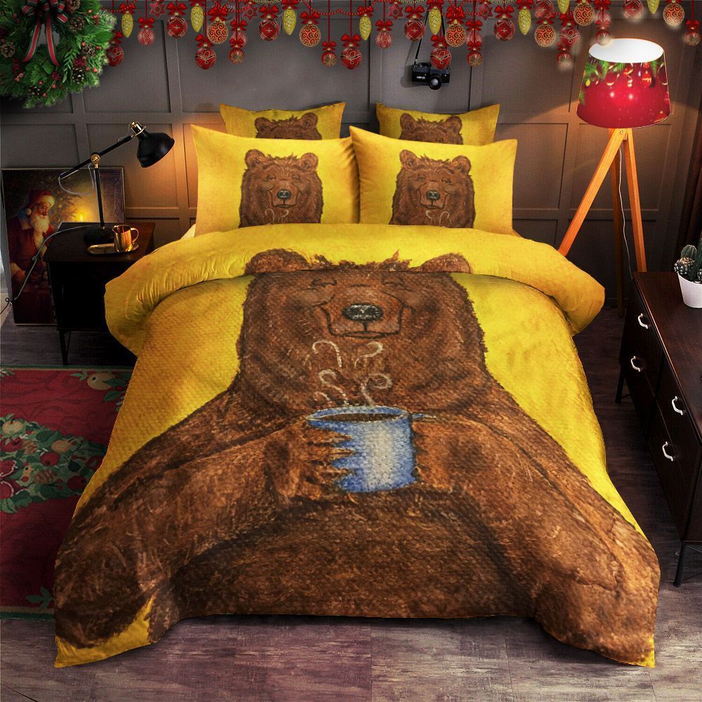 Coffee Bear Bedding Set