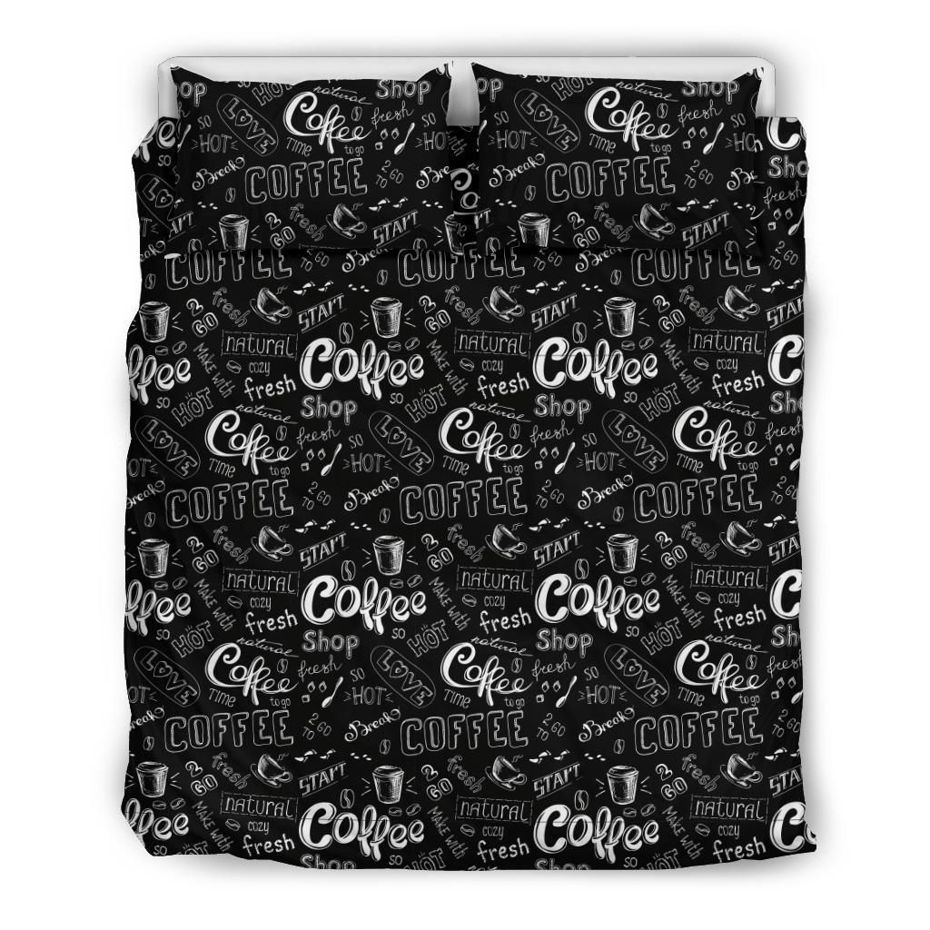 Coffee Black Bedding Set