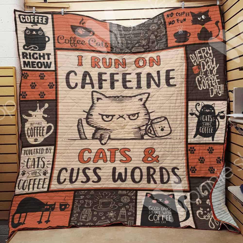 Coffee Cat Quilt Blanket DHC06021495TD