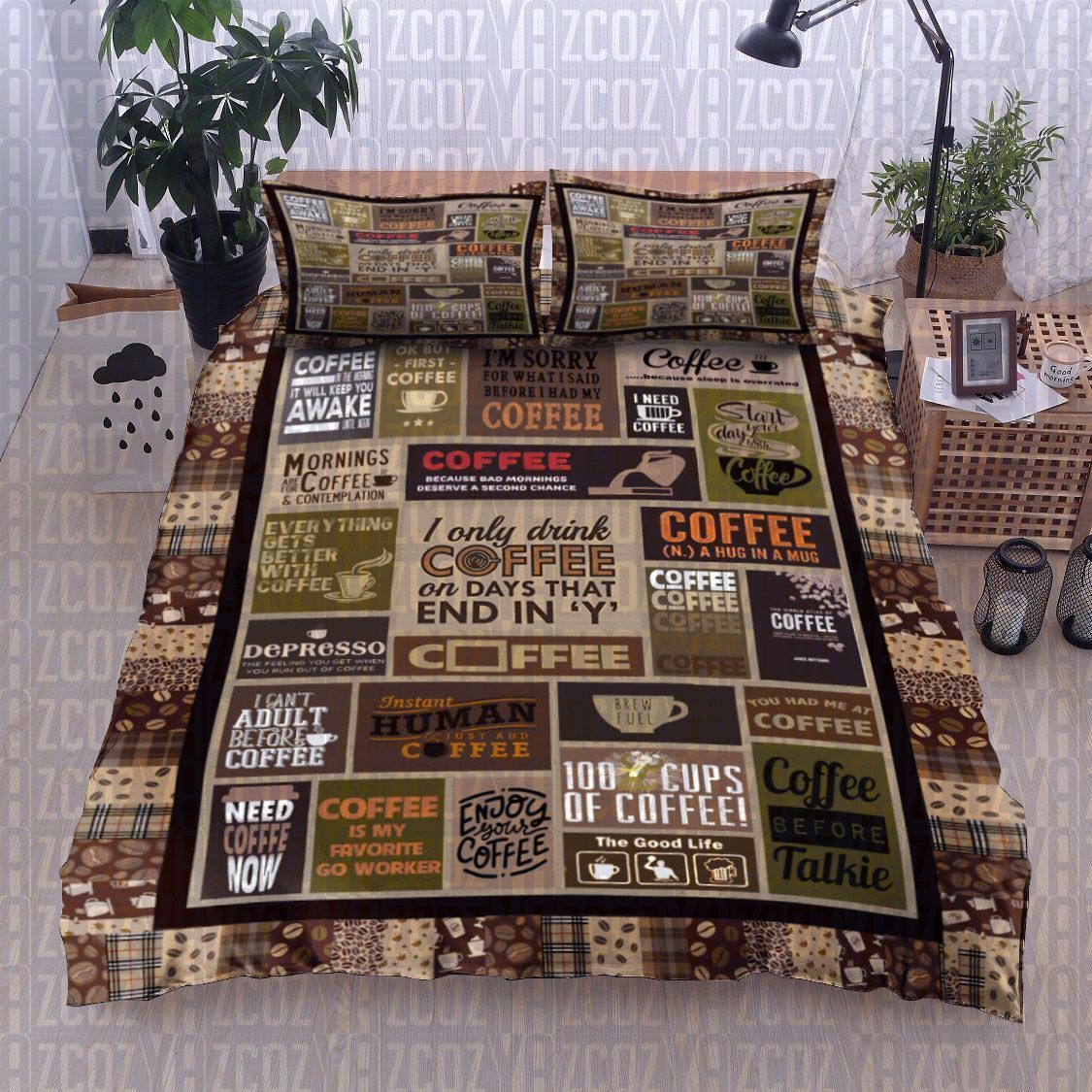 Coffee Bedding Set