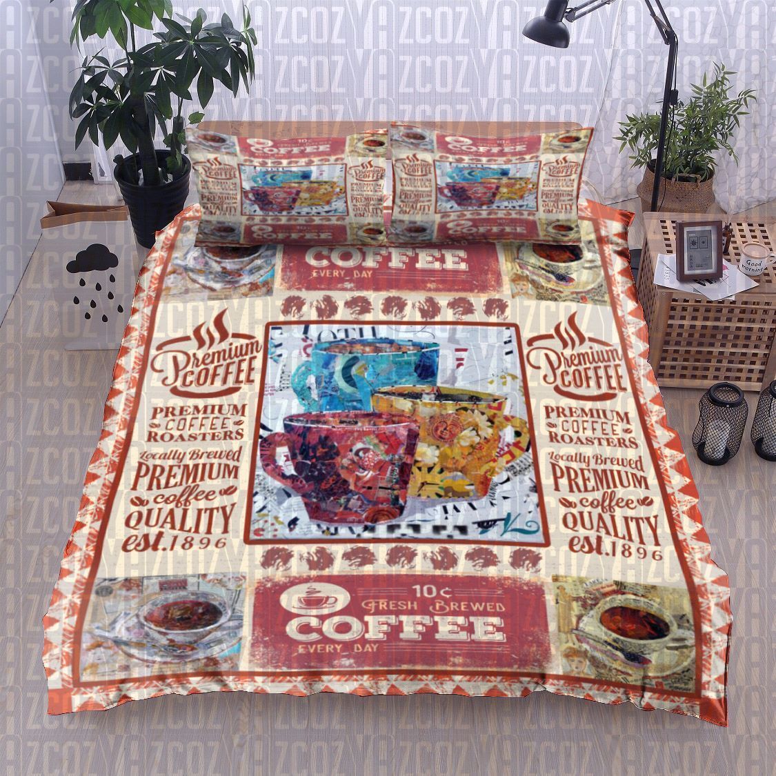 Coffee Bedding Set