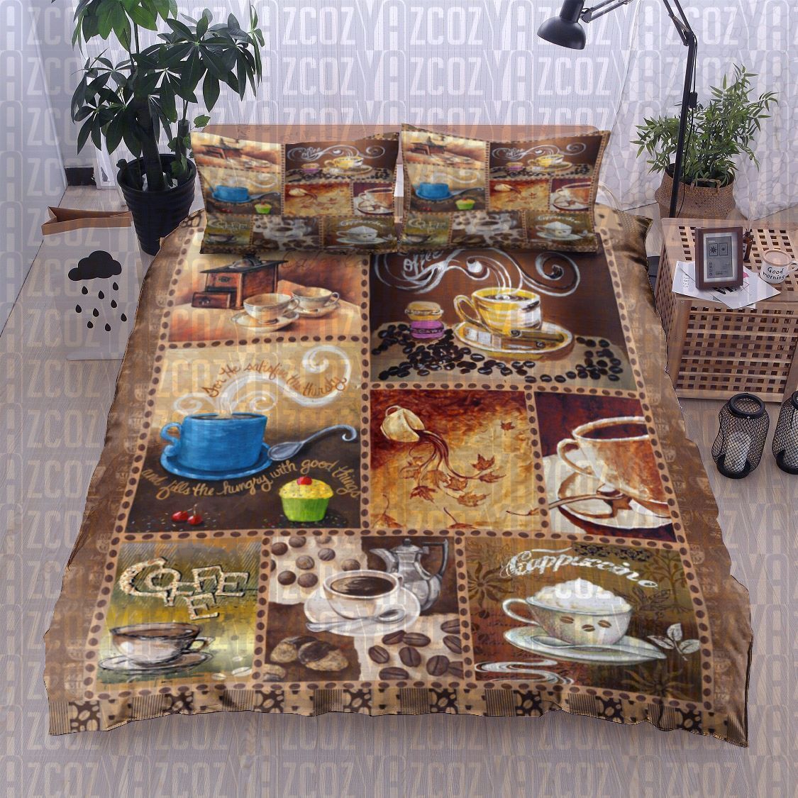 Coffee Bedding Set