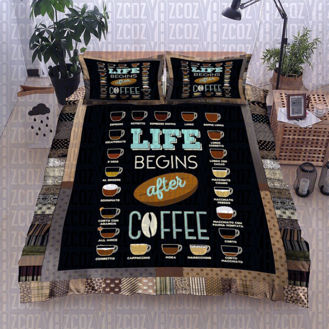 Coffee Bedding Set