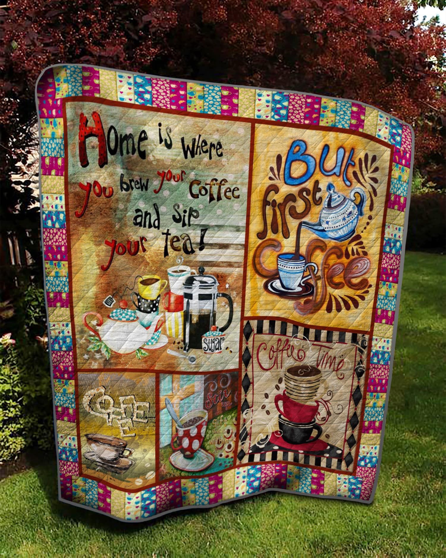 Coffee Coffee Time Quilt Blanket DHC020120973TD