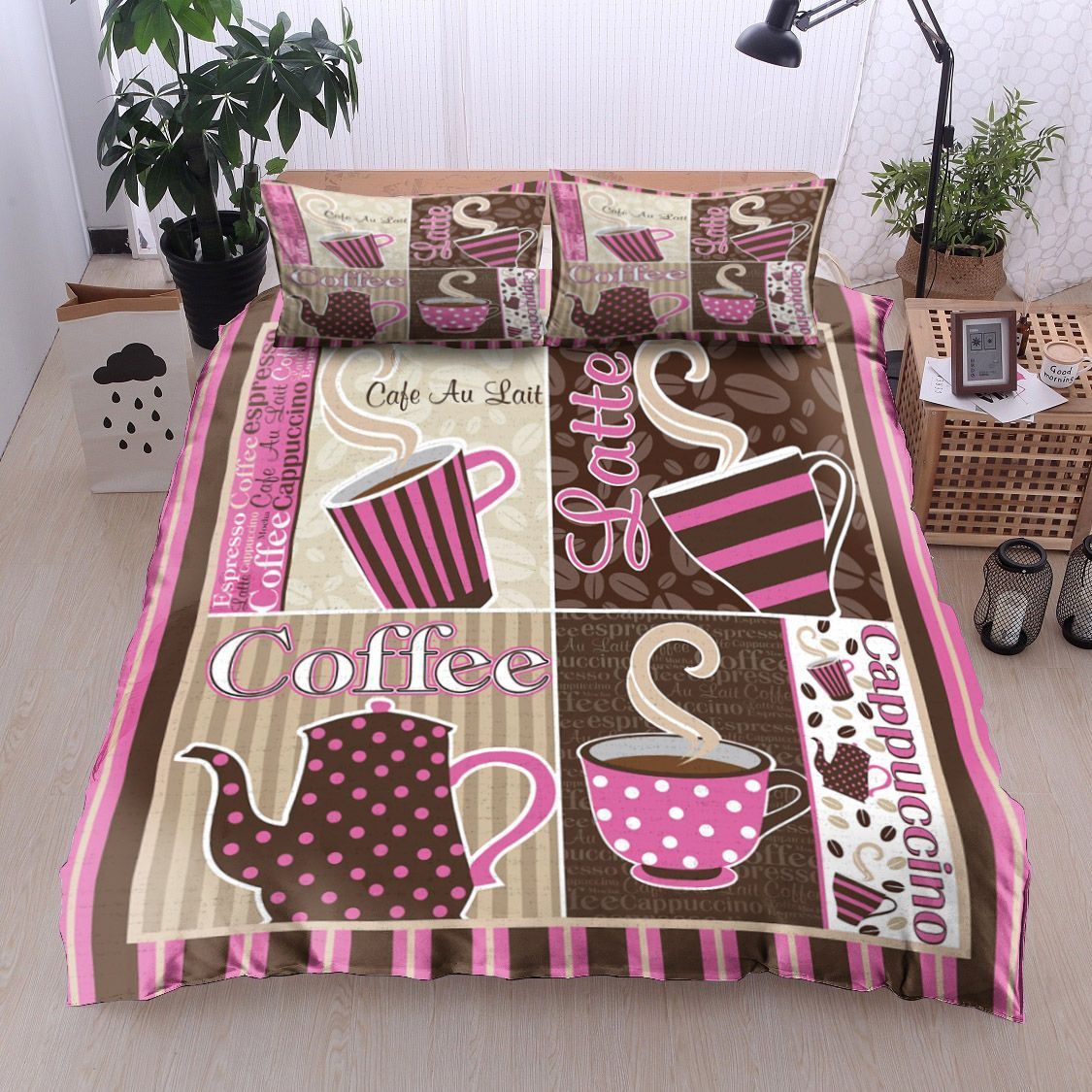 Coffee Bedding Set