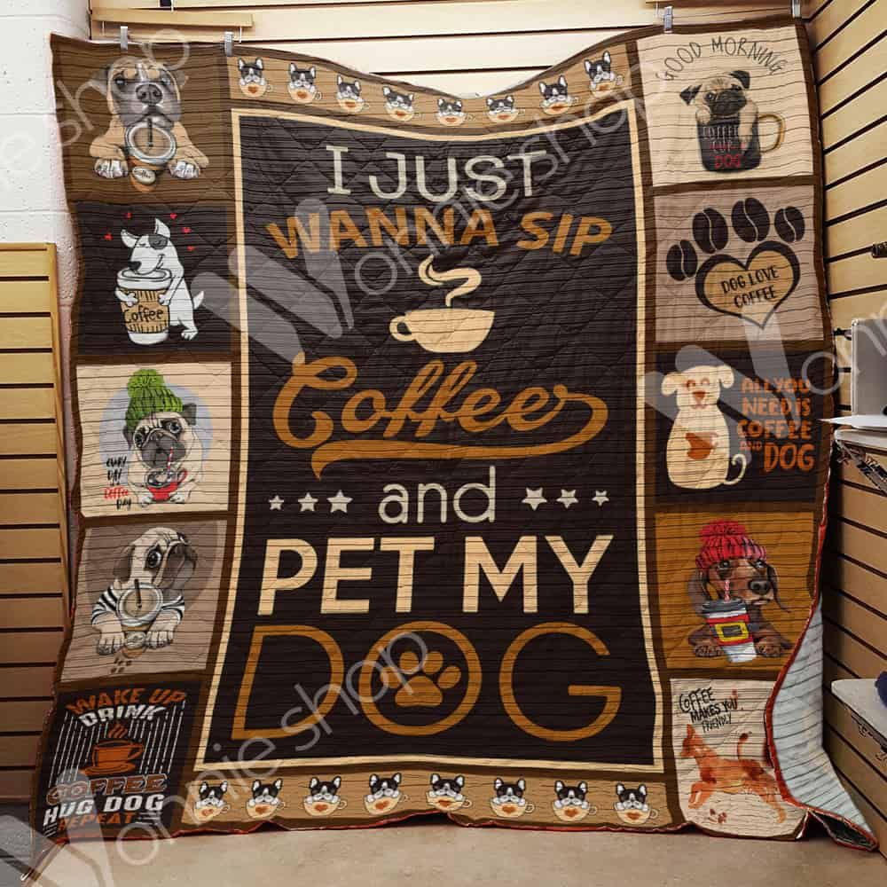 Coffee Dog Quilt Blanket DHC06021471TD
