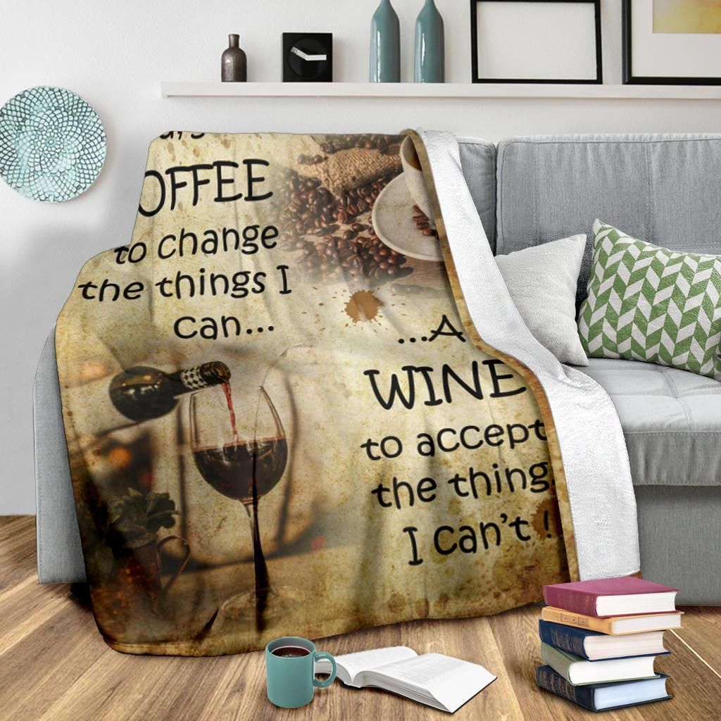 Coffee King Sherpa Fleece Blanket