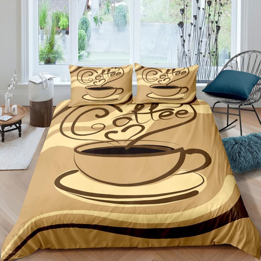 Coffee Lovers Hot Coffee Bedding Set