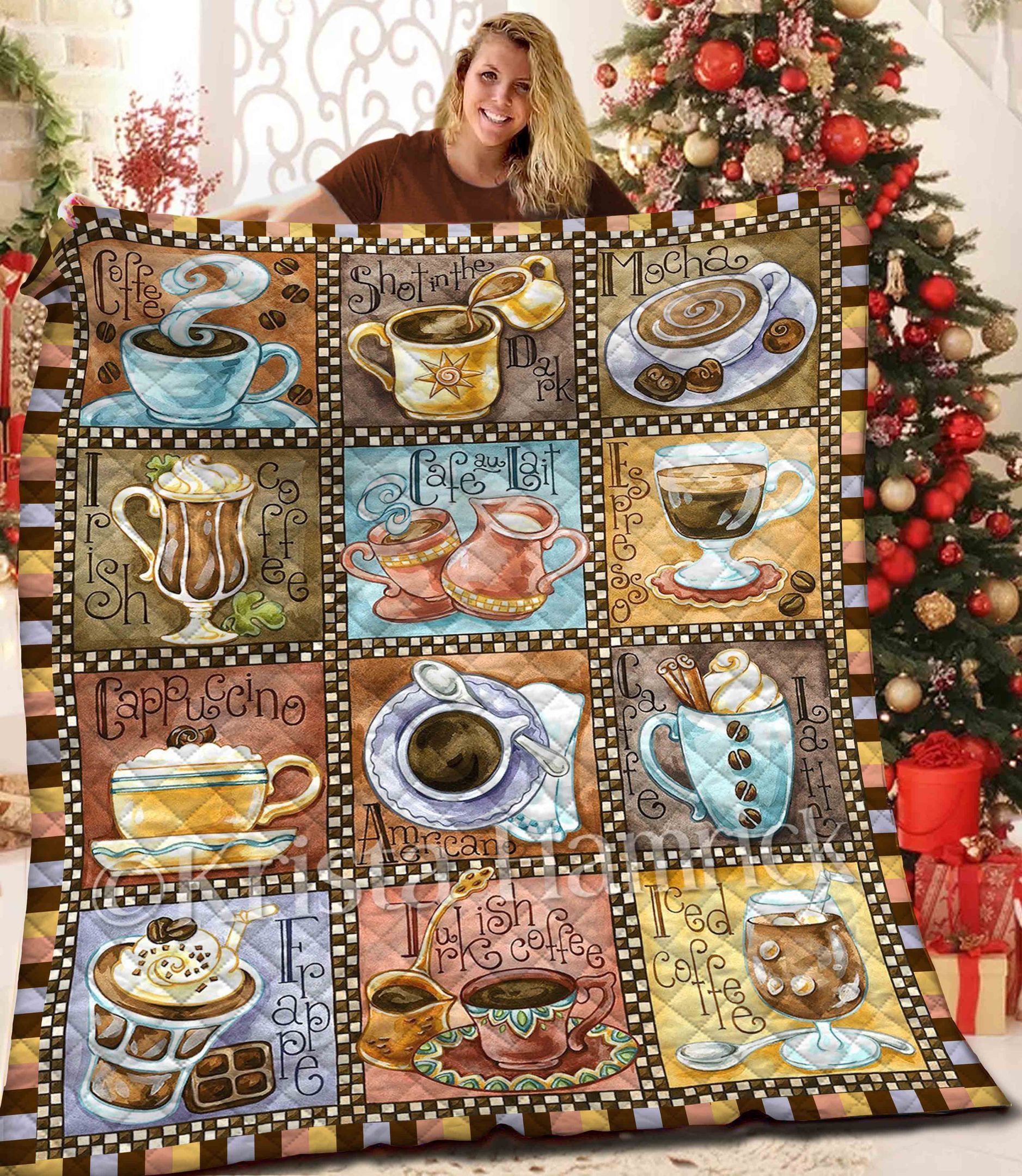 Coffee Quilt Blanket BBB011118MH