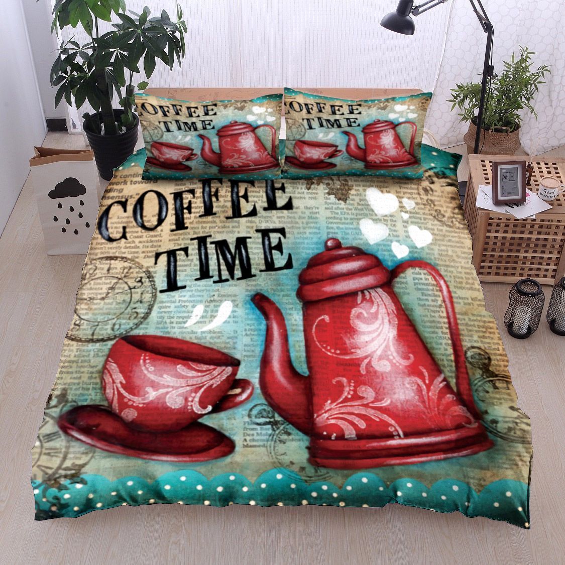 Coffee Time Bedding Set