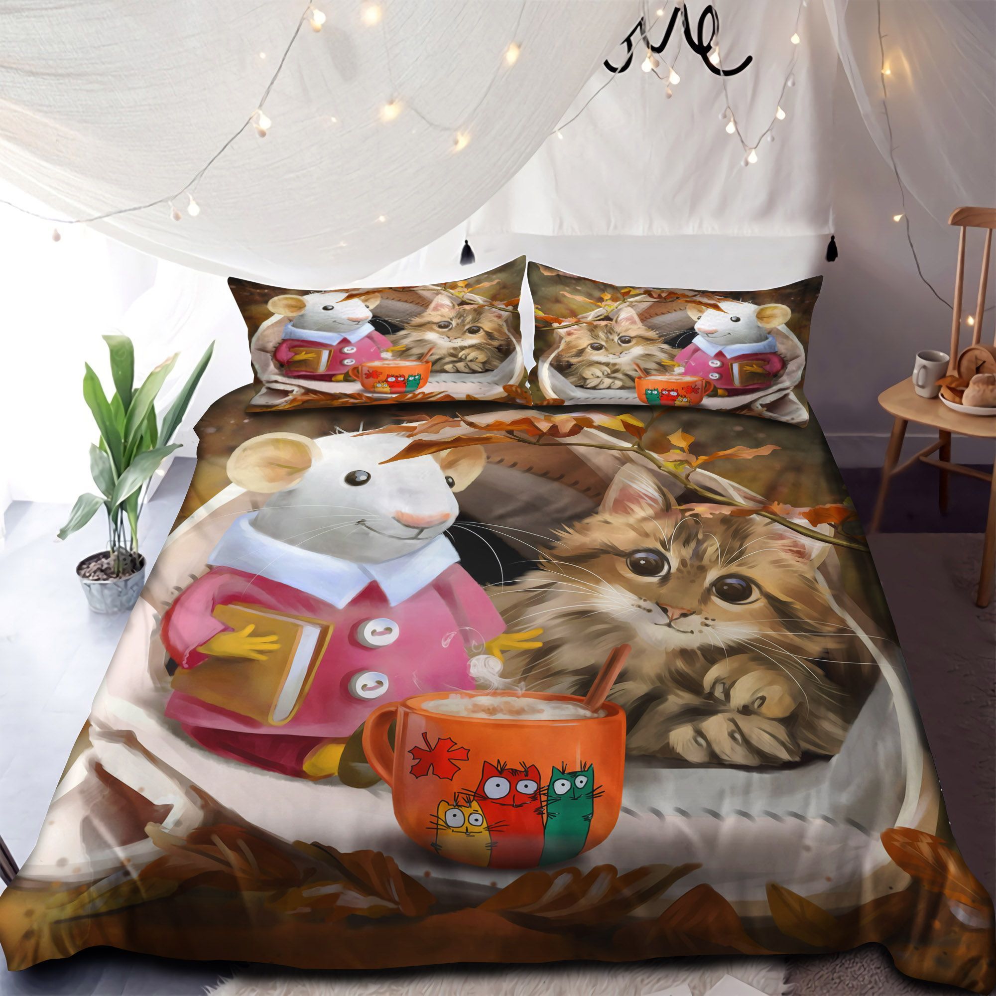 Coffee Time With Friend Bedding Set