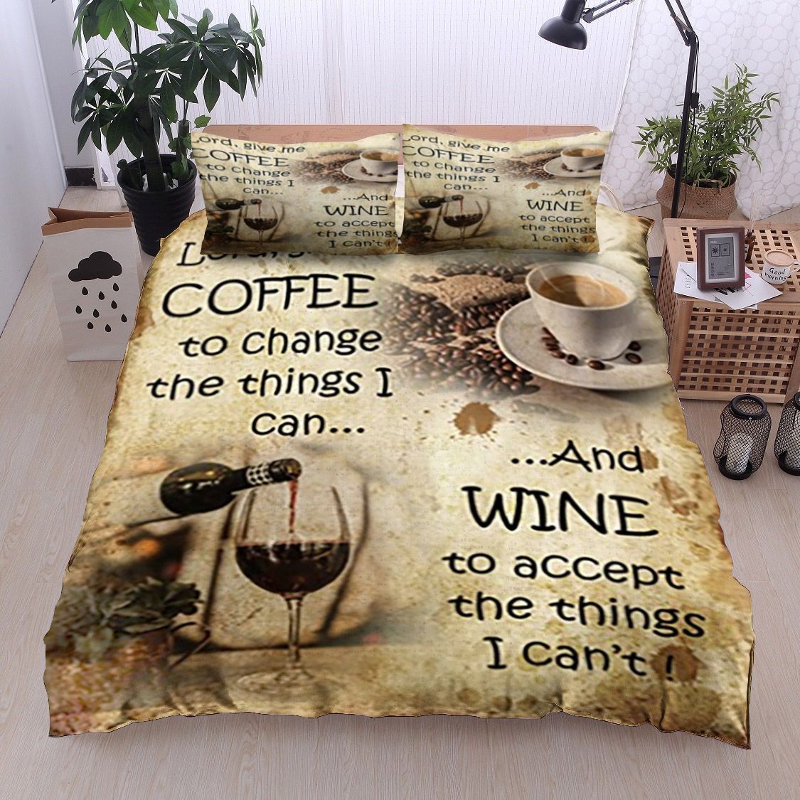Coffeelord Give Me Coffee To Change The Things Bedding Set