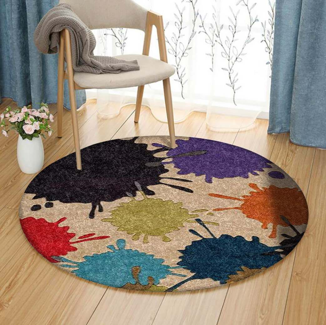 Color Round Carpet