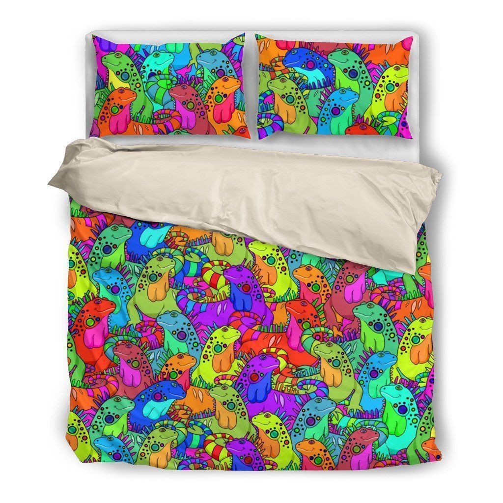 Color Iguana Bedding Set