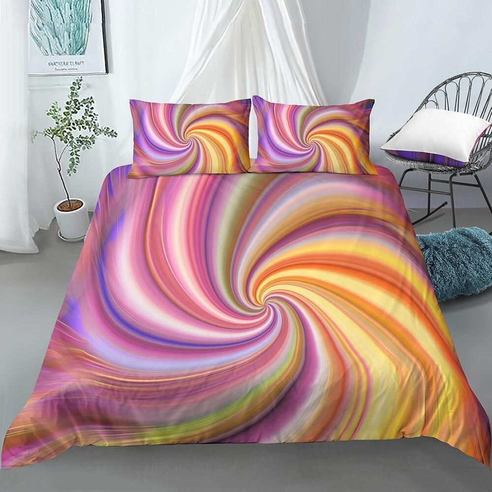 Color Vortex Design Bedding Set