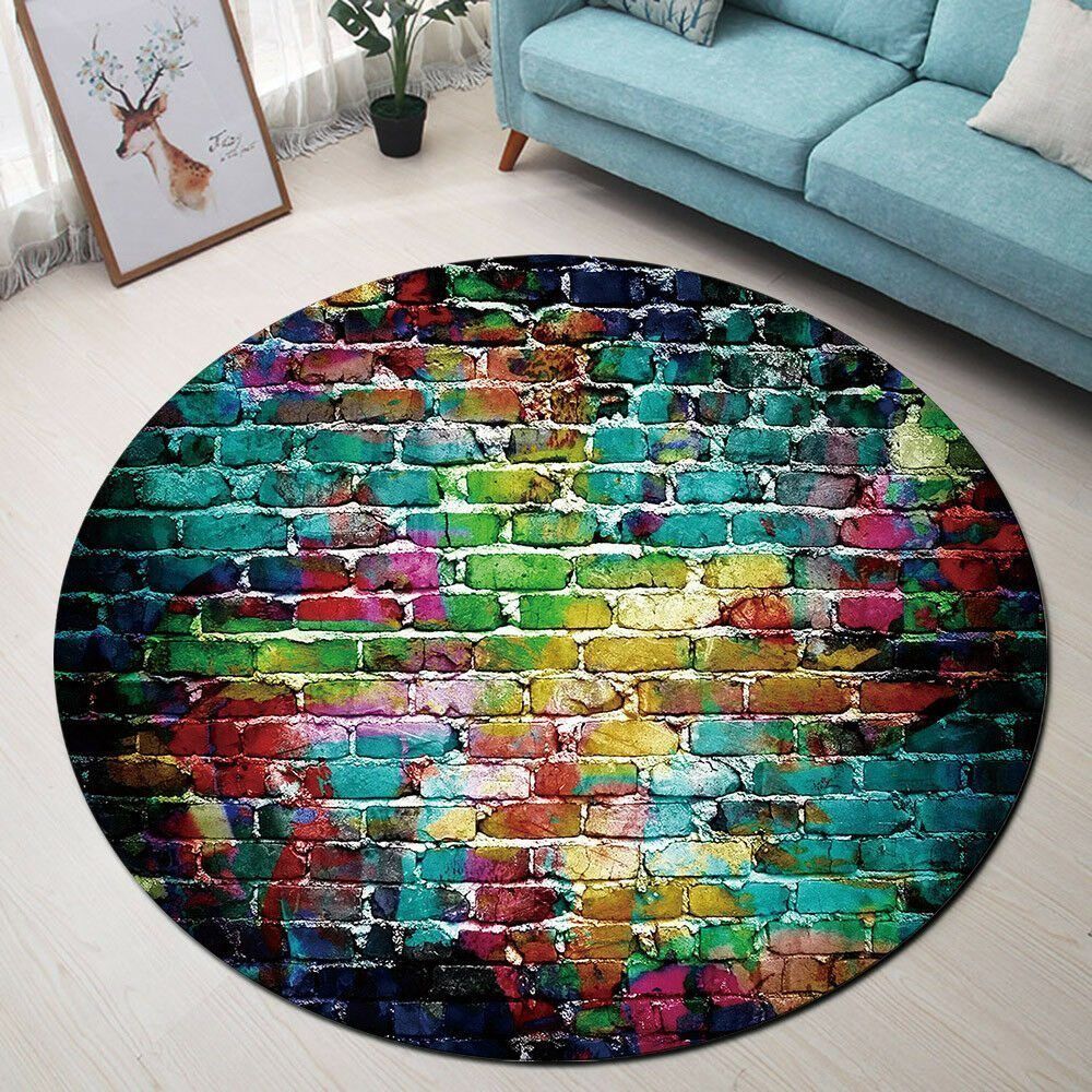 Color Wall Round Carpet