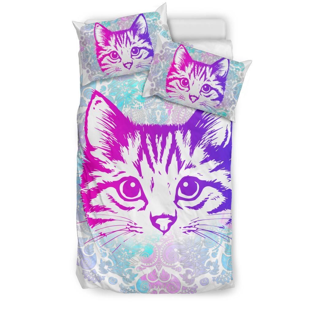 Colorful Baby Cat Bedding Set