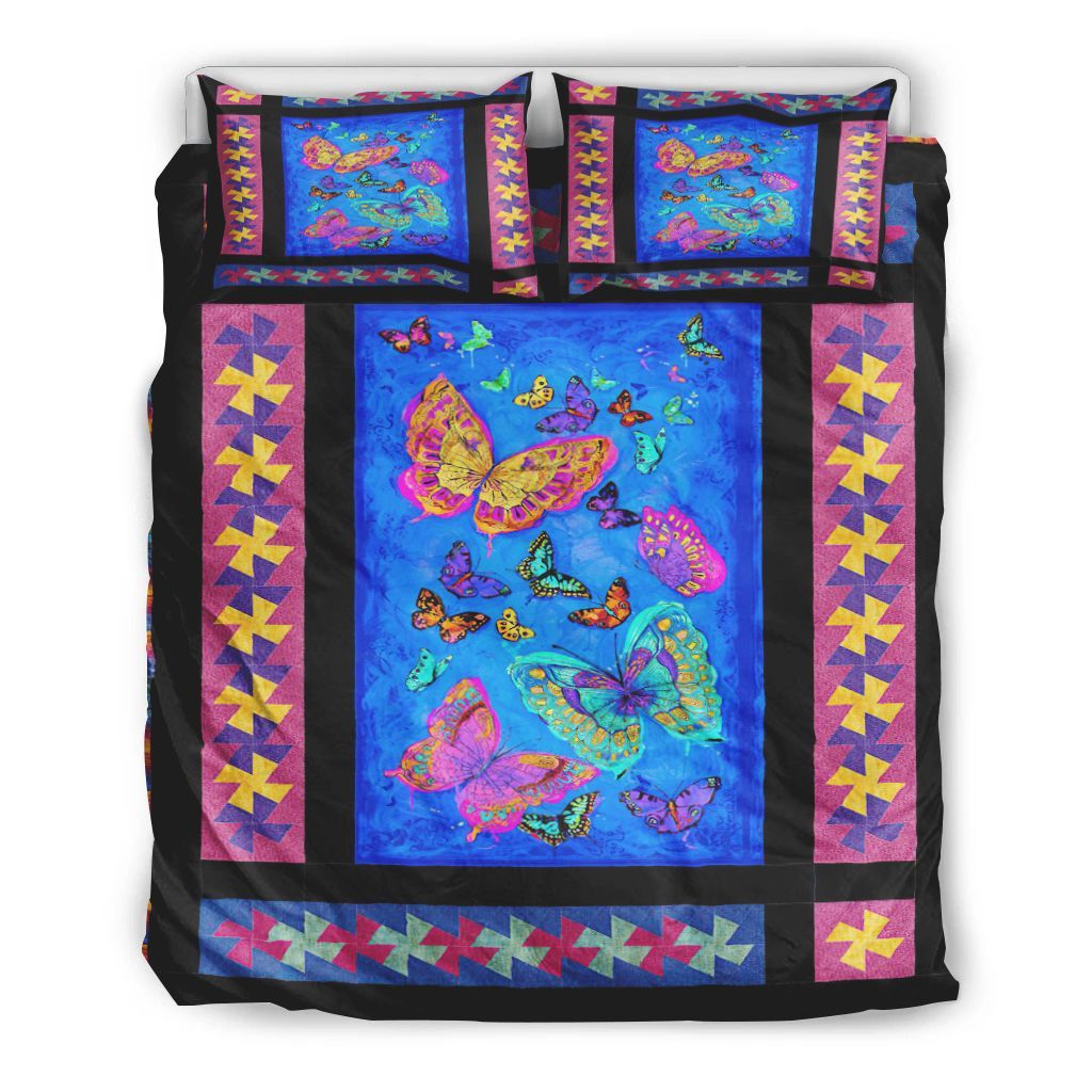 Colorful Butterflies Bedding Set