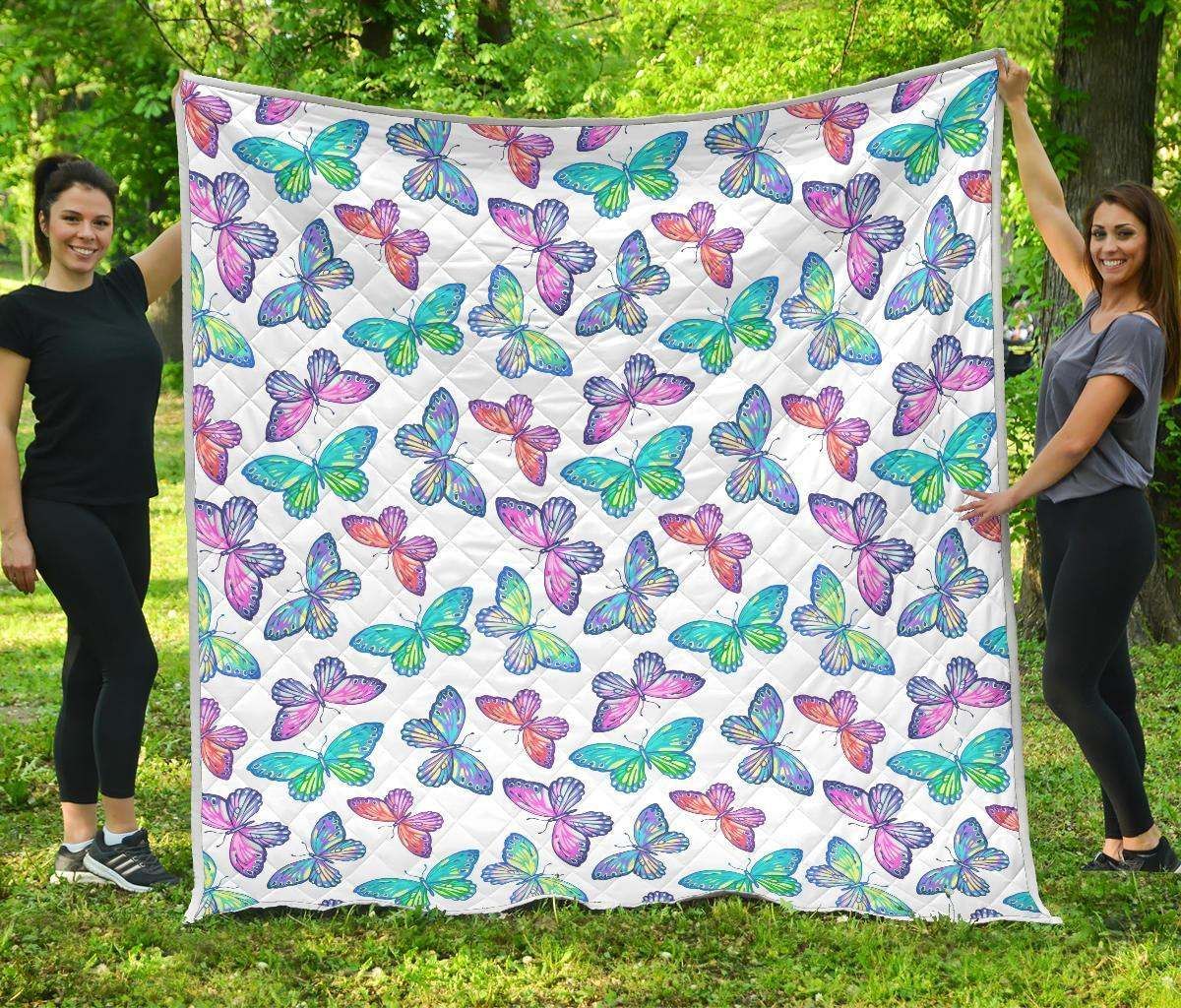 Colorful Butterfly CL17100190MDQ Quilt Blanket