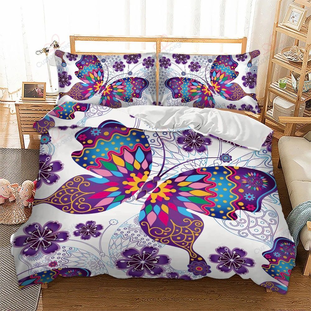 Colorful Butterfly Bedding Set
