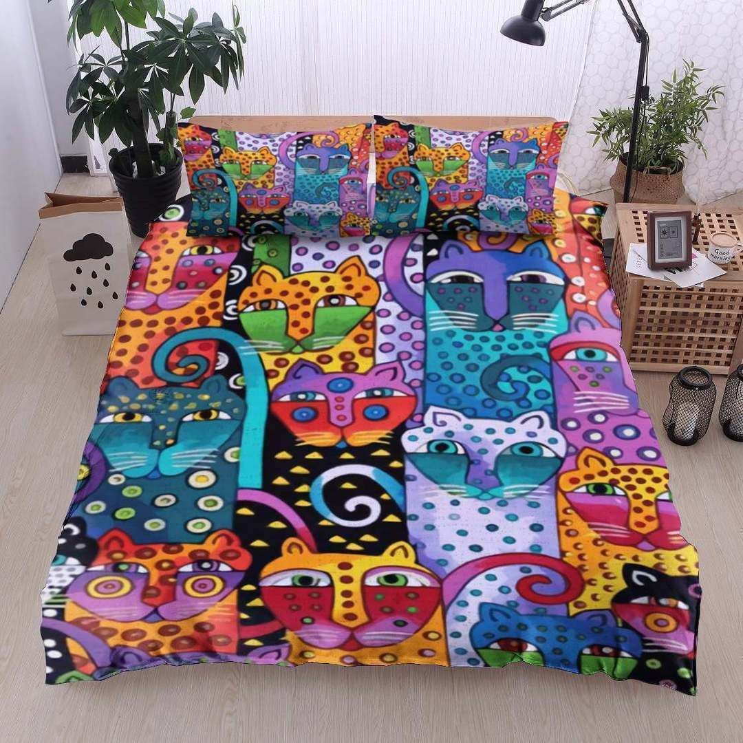 Colorful Cat Bedding Set