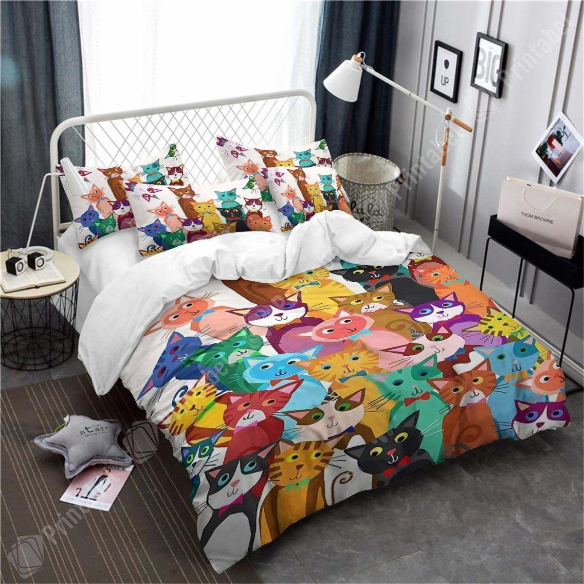Colorful Cat Bedding Set