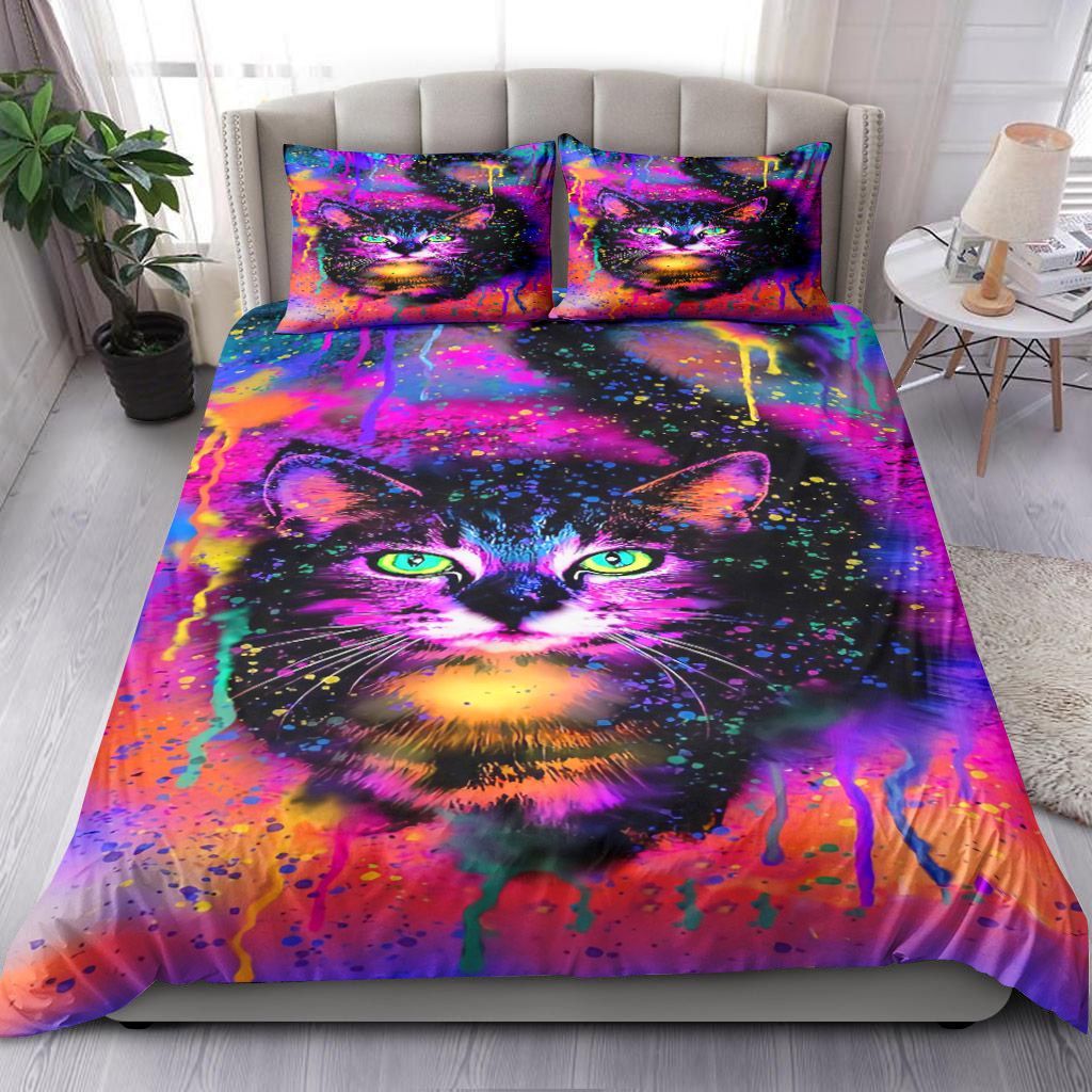 Colorful Cat Bedding Set