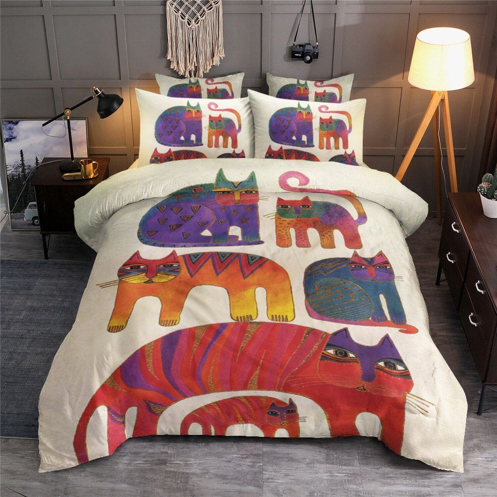 Colorful Cat Bedding Set