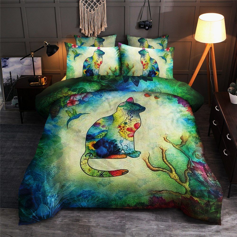 Colorful Cat Bedding Set